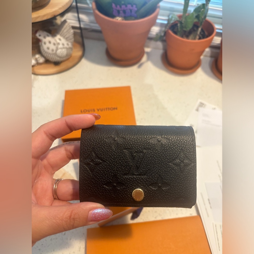 LV Monogram Empreinte Leather Card Holder